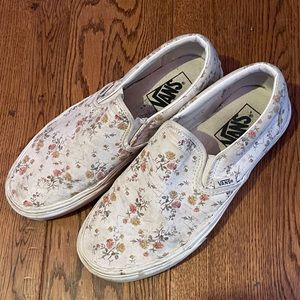 Vans Vintage Floral Slip-Ons